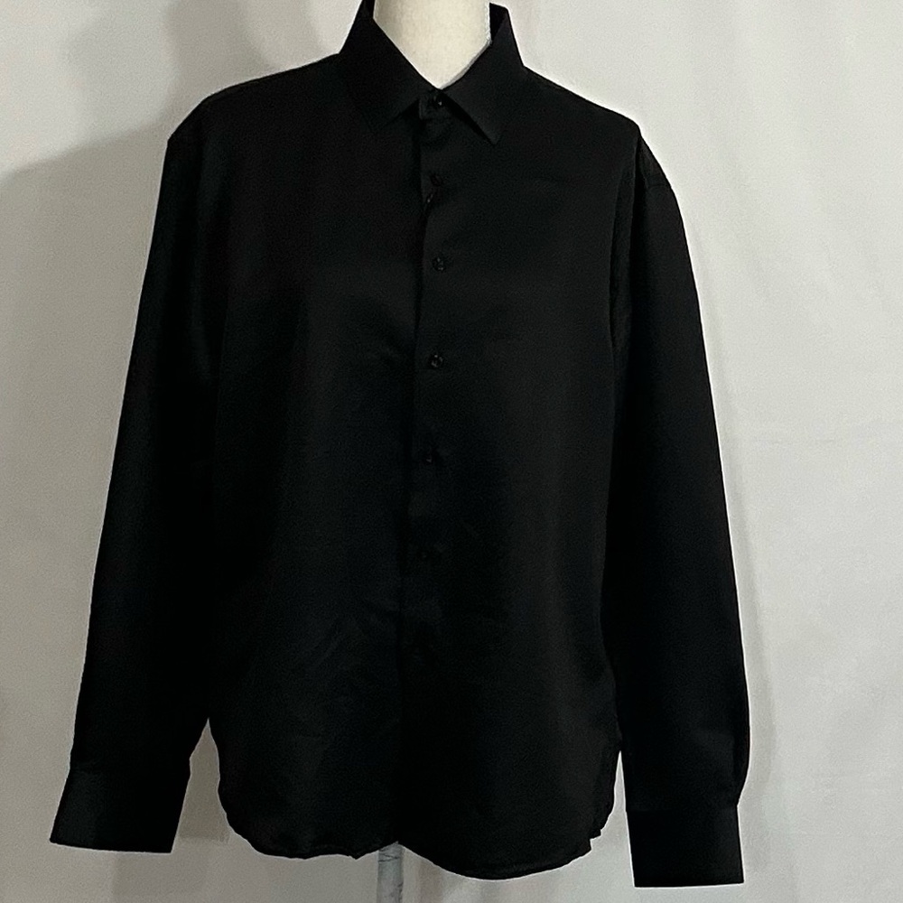 Classic Black Button-Up Shirt